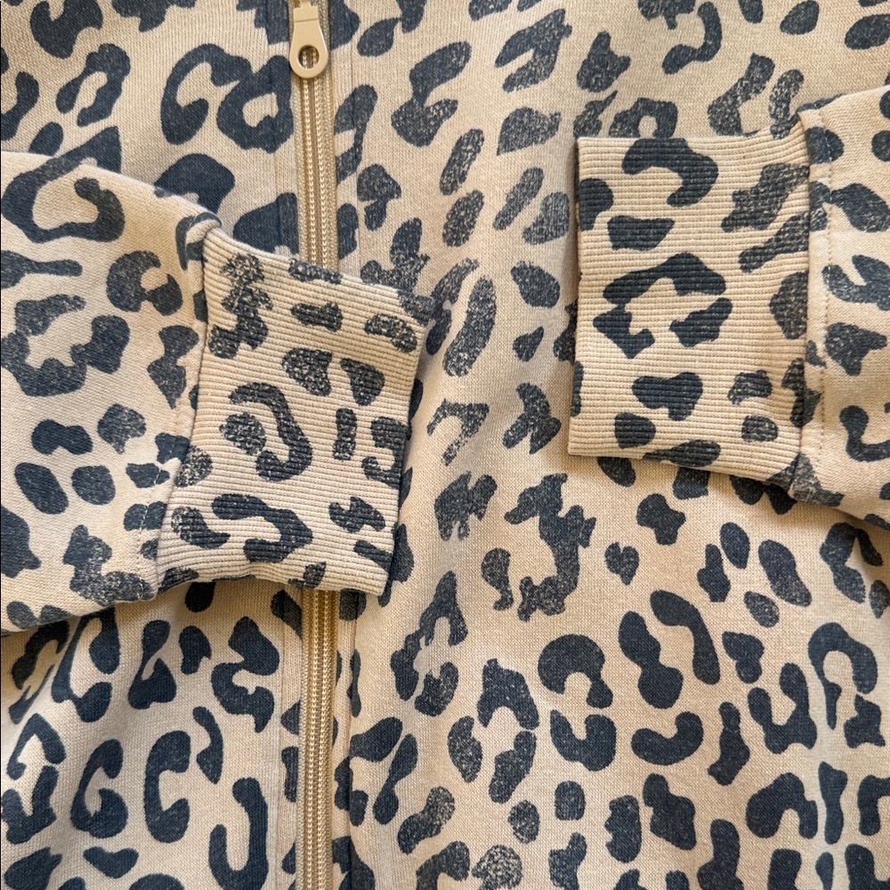 NWT Grayson Threads The Label Leopard Print Cropped Zip Hoodie XL - Picture 6 of 7